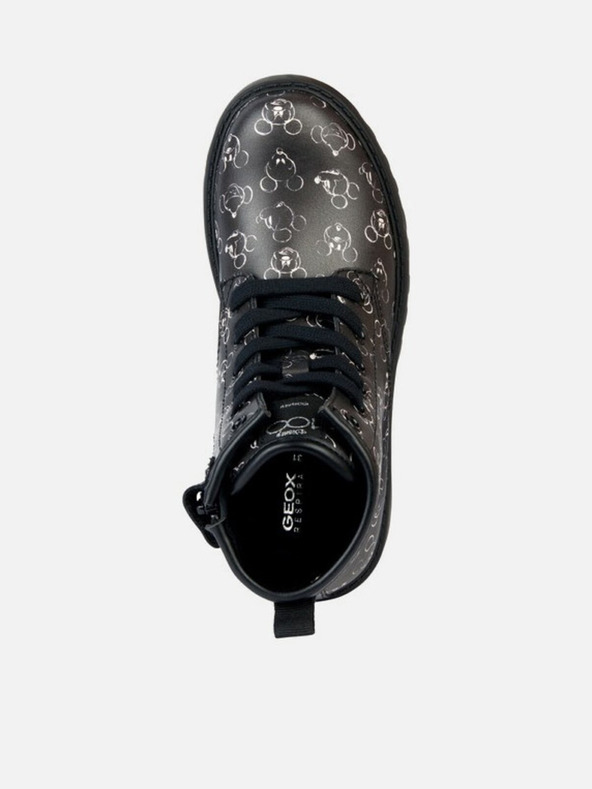 Geox Čierne dievčenské členkové topánky Geox Casey