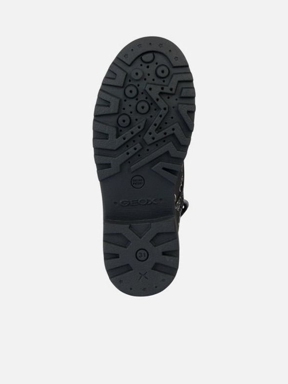 Geox Čierne dievčenské členkové topánky Geox Casey