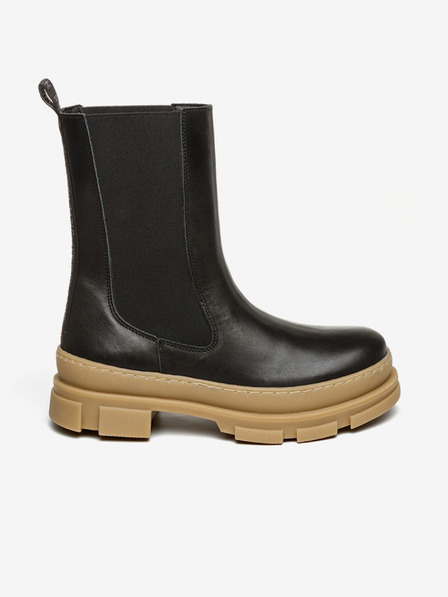 Steve Madden Čierne kožené topánky Steve Madden Filina