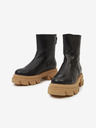 Steve Madden Čierne kožené členkové topánky Steve Madden Maryann