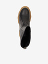 Steve Madden Čierne kožené členkové topánky Steve Madden Maryann
