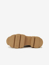 Steve Madden Čierne kožené členkové topánky Steve Madden Maryann