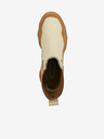 Steve Madden Hnedé a béžové dámske kožené členkové topánky Steve Madden Merilyn