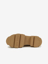 Steve Madden Hnedé a béžové dámske kožené členkové topánky Steve Madden Merilyn