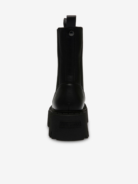 Steve Madden Čierne dámske kožené členkové topánky Steve Madden Obtain