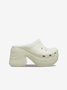 Crocs Krémové dámske papuče Crocs Siren Clog na podpätku
