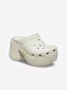 Crocs Krémové dámske papuče Crocs Siren Clog na podpätku