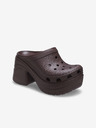 Crocs Hnedé dámske papuče na podpätku Crocs Siren Clog