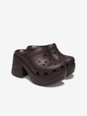 Crocs Hnedé dámske papuče na podpätku Crocs Siren Clog