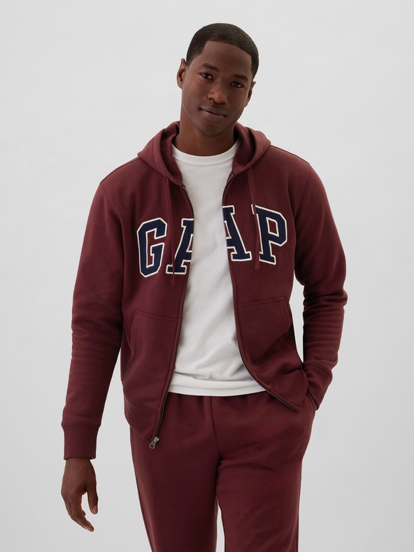 GAP Mikina na zips logo GAP