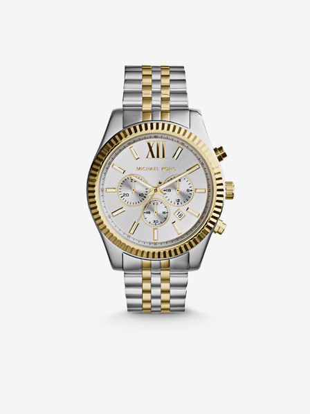 Michael Kors Michael Kors Lexington strieborné a zlaté unisex hodinky