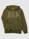 GAP Detská mikina s logom a fleece GAP
