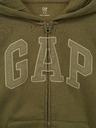GAP Detská mikina s logom a fleece GAP