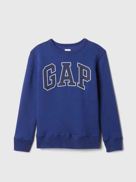 GAP Detská mikina s logom a fleece GAP
