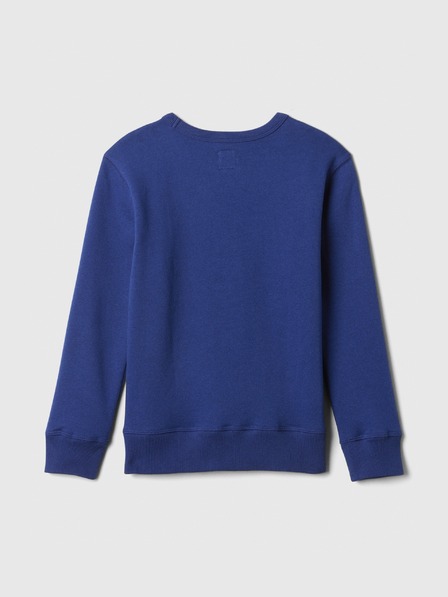 GAP Detská mikina s logom a fleece GAP