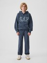 GAP Detská mikina s logom a fleece GAP