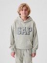 GAP Detská mikina s logom a fleece GAP