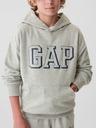 GAP Detská mikina s logom a fleece GAP