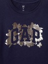 GAP Detské tričko s metalickým logom GAP