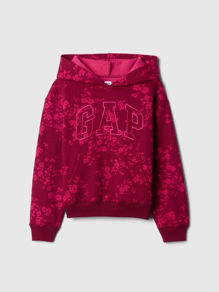 GAP Detská mikina s logom a fleece GAP