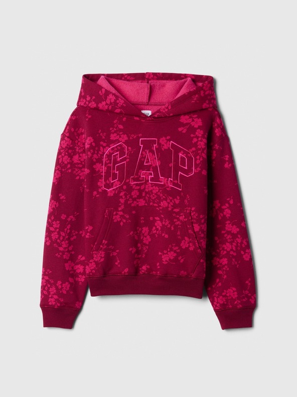GAP Detská mikina s logom a fleece GAP