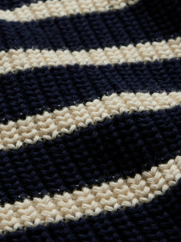 GAP Detský oversize pruhovaný sveter GAP