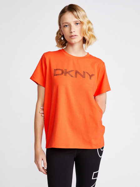 DKNY Pruhované tričko s logom DKNY