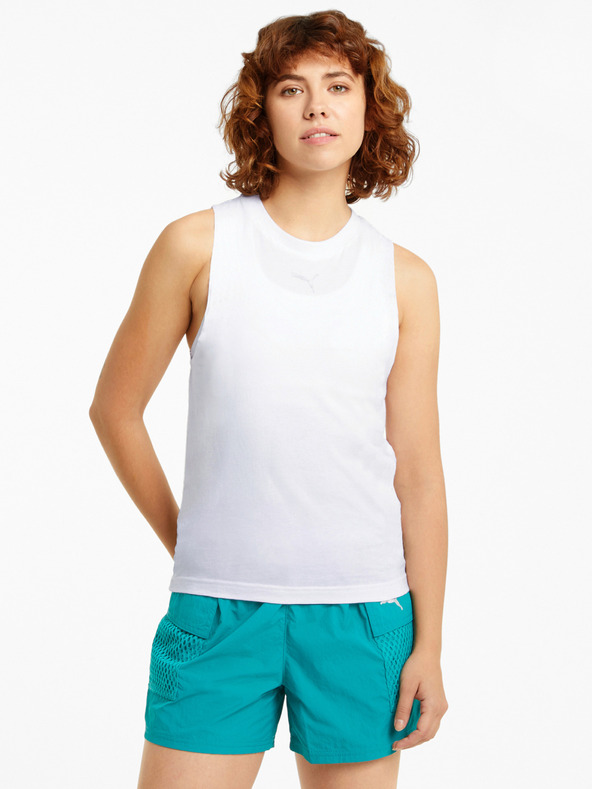 Puma Biele dámske tielko Puma Evide Mesh