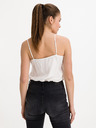 Salsa Jeans Biele dámske čipkované tielko Salsa Jeans