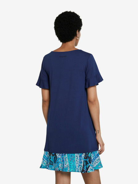 Desigual Tmavomodré minišaty Desigual Vest Kali