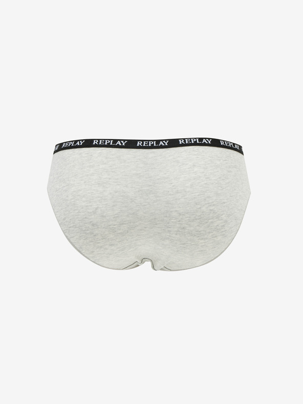 Replay Súprava dvoch dámskych nohavíc v sivej farbe Replay