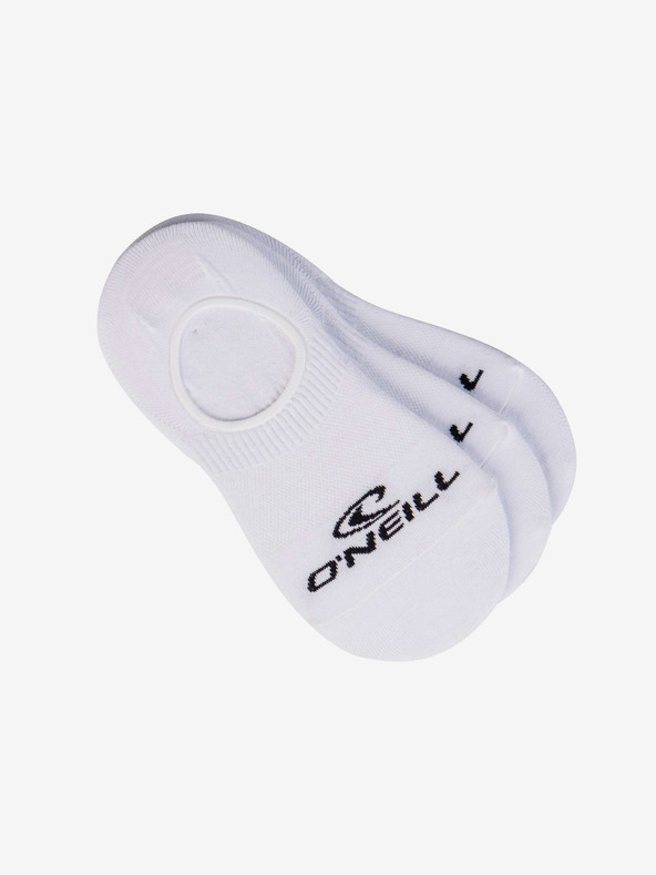 O'Neill Sada troch párov unisex ponožiek v bielej farbe O'Neill FOOTIE 3PK