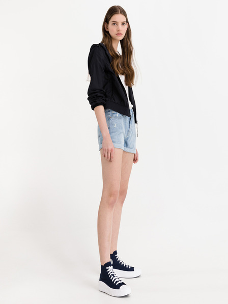 Pepe Jeans Modré džínsové šortky Pepe Jeans Mable