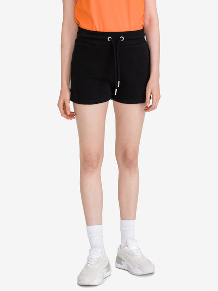 SuperDry Čierne dámske tepláky SuperDry Šortky