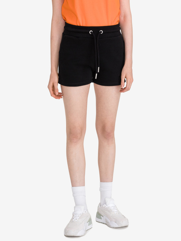 SuperDry Čierne dámske tepláky SuperDry Šortky