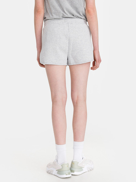 SuperDry Svetlošedé dámske opálené teplákové šortky SuperDry