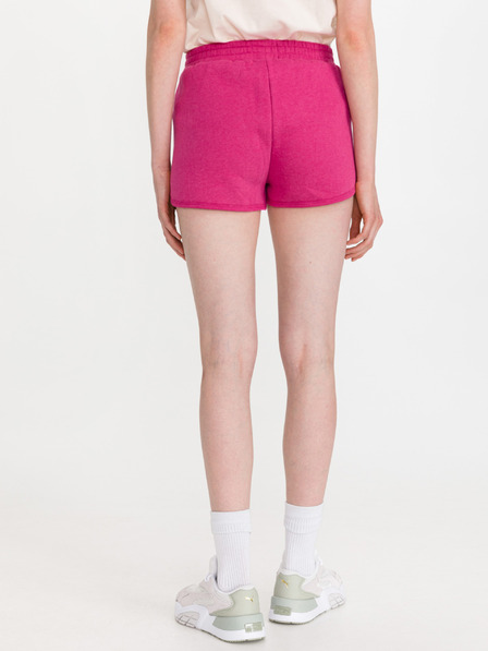 SuperDry Tmavoružové dámske teplákové šortky SuperDry