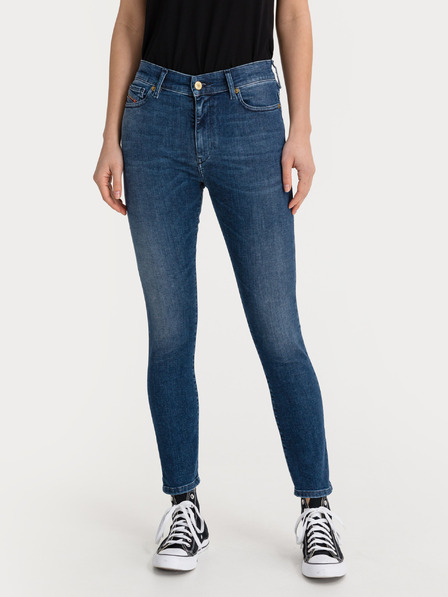 Diesel Diesel Roisin Tmavomodré dámske džínsy slim fit strihu