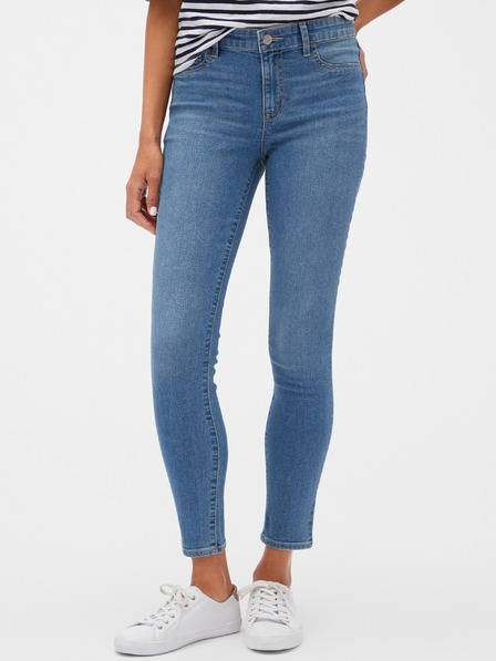 GAP Džínsy Mid Rise Favorite Crop Jeggings GAP