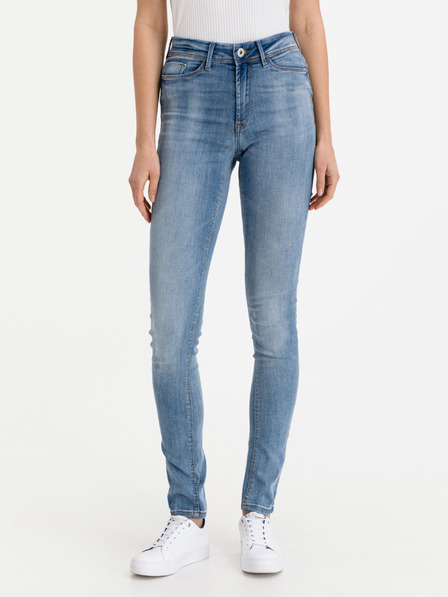 ICHI Modré dámske slim fit džínsy ICHI Erin