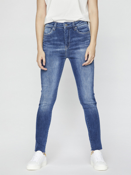 Pepe Jeans Modré dámske slim fit džínsy Pepe Jeans Dion