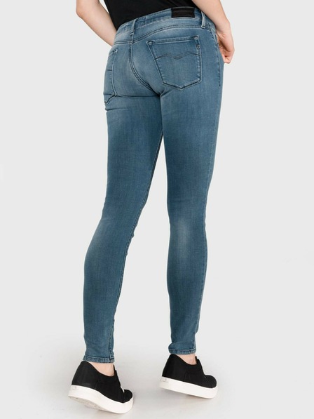 Replay Modré dámske slim fit džínsy Replay Luz