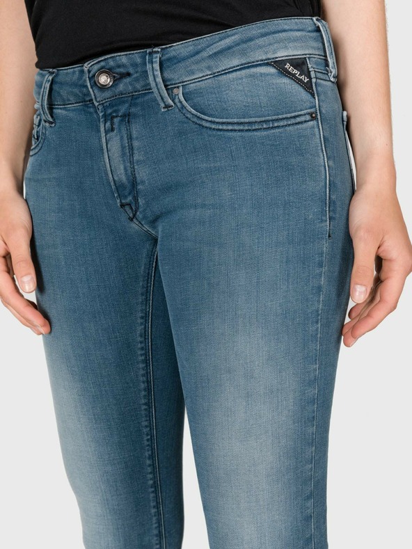 Replay Modré dámske slim fit džínsy Replay Luz