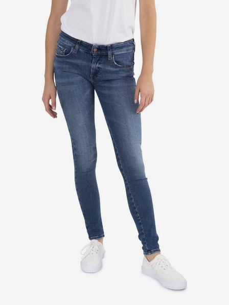 Diesel Diesel Modré dámske džínsy skinny fit Slandy