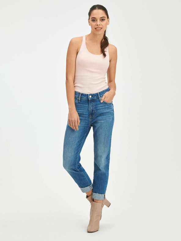 GAP Džínsy slim boyfriend Mid Rise Universal Washwell GAP