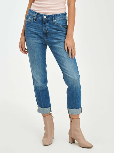 GAP Džínsy slim boyfriend Mid Rise Universal Washwell GAP