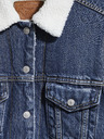Levi's® Modrá dámska džínsová bunda Levi's® s umelou kožušinou