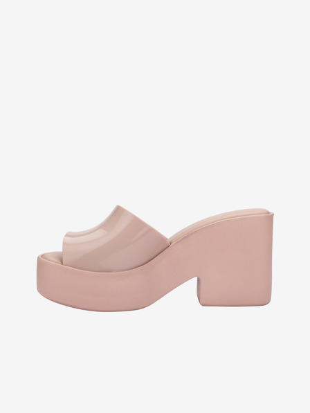 Melissa Svetloružové dámske papuče na podpätku Melissa Posh