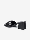 Steve Madden Čierne dámske papuče na podpätku Steve Madden Aspyn Wide