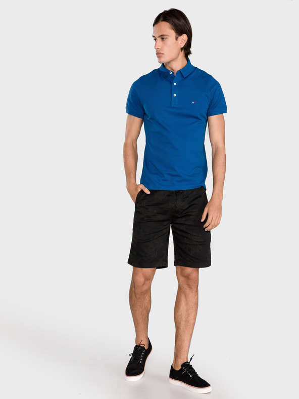 Replay Čierne pánske vzorované šortky Replay